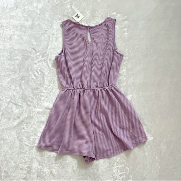 NWT Saints & Hearts | Purple Ribbed Romper - Picture 5 of 5